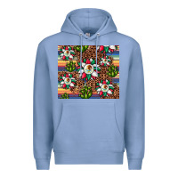 Colony Blue sunflower mexican flag tumbler Premium Hoodie - JahusDesignShop