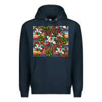 Navy sunflower mexican flag tumbler Premium Hoodie - JahusDesignShop
