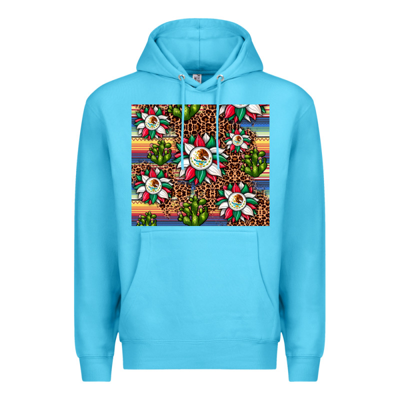 Sunflower Mexican Flag Tumbler Premium Hoodie by JahusDesignShop | Teevron