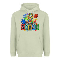 Matcha support squad autism Heavyweight Hoodie - Zillion Design Studio