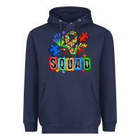 Navy support squad autism Heavyweight Hoodie - Zillion Design Studio
