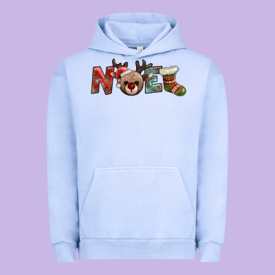 Noel With Sock And Reindeer Urban Hoodie Designed By Adodesignshop