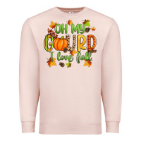 Pale Pink oh my gourd i love fall Premium Sweatshirt - Zillion Design Studio