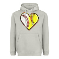 Moon Dust baseball and softball heart Heavyweight Hoodie - texasbilliewilder