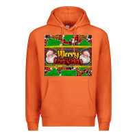 Carrot merry Christmas with Santa Claus Premium Hoodie - AdoDesignShop