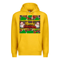 Lemon merry Christmas with Santa Claus Premium Hoodie - AdoDesignShop