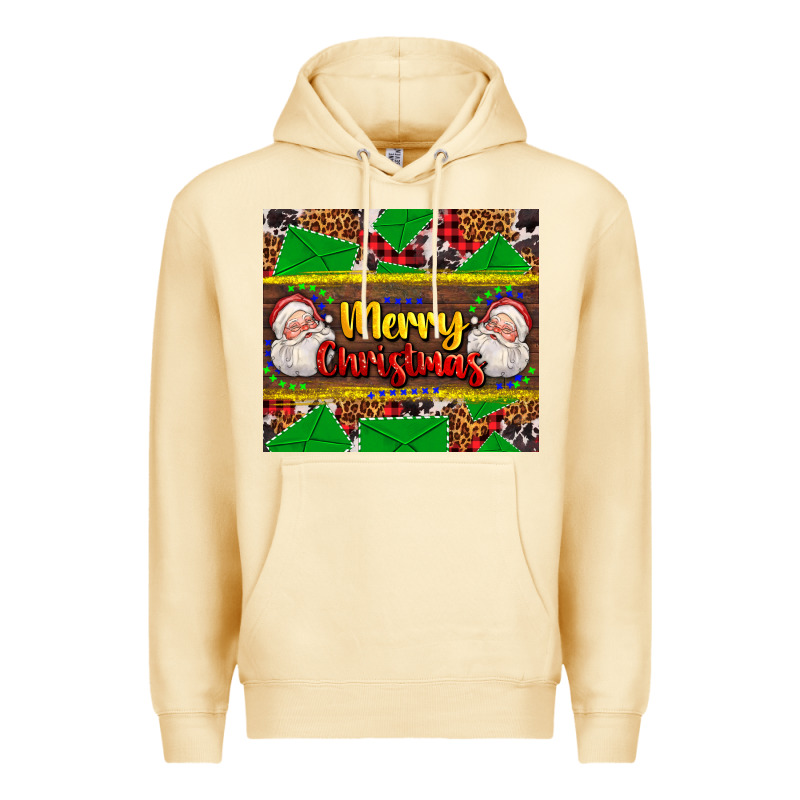 Merry Christmas With Santa Claus Premium Hoodie by AdoDesignShop | Teevron