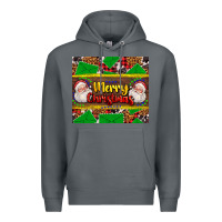 Rock merry Christmas with Santa Claus Premium Hoodie - AdoDesignShop