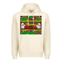 Sandshell merry Christmas with Santa Claus Premium Hoodie - AdoDesignShop