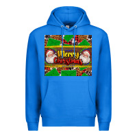 True Royal merry Christmas with Santa Claus Premium Hoodie - AdoDesignShop