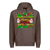 Coffee merry Christmas with Santa Claus Premium Hoodie - AdoDesignShop