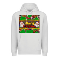 Dove Grey merry Christmas with Santa Claus Premium Hoodie - AdoDesignShop