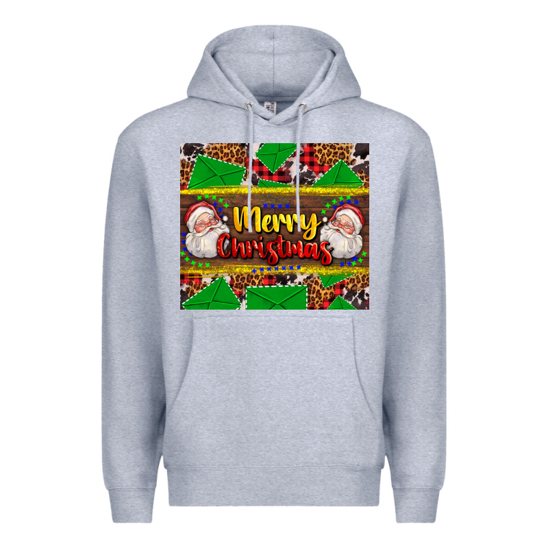 Merry Christmas With Santa Claus Premium Hoodie by AdoDesignShop | Teevron