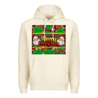 Tofu merry Christmas with Santa Claus Premium Hoodie - AdoDesignShop