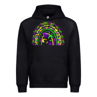 Black mardi gras rainbow Urban Hoodie - AdoDesignShop