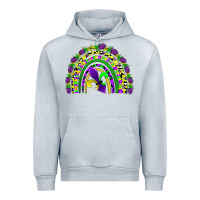Heather Grey mardi gras rainbow Urban Hoodie - AdoDesignShop