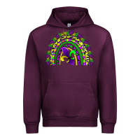 Mauve Wine mardi gras rainbow Urban Hoodie - AdoDesignShop