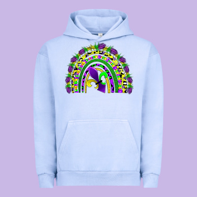 Mardi Gras Rainbow Urban Hoodie Designed By Adodesignshop