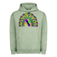 Pigment Oil Green mardi gras rainbow Urban Hoodie - AdoDesignShop
