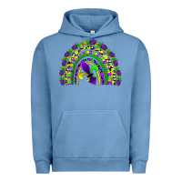 Pigment Pebble Blue mardi gras rainbow Urban Hoodie - AdoDesignShop