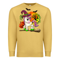 Antique Gold halloween unicorn Premium Sweatshirt - Zillion Design Studio
