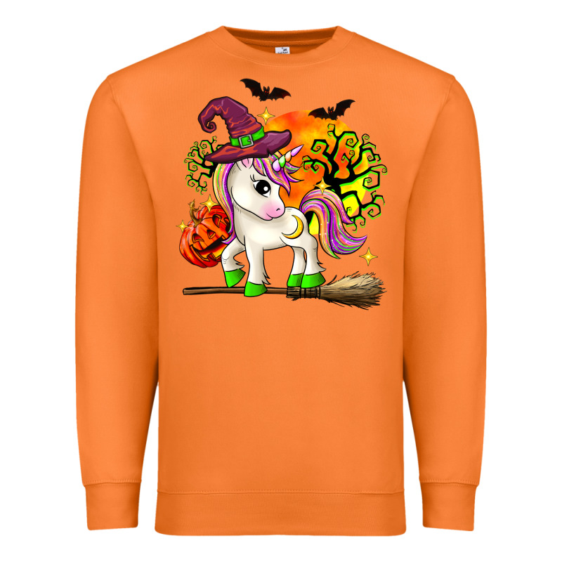 Halloween Unicorn Premium Sweatshirt by Zillion Design Studio | Teevron