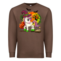 Chestnut halloween unicorn Premium Sweatshirt - Zillion Design Studio