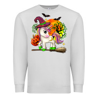 Dove Grey halloween unicorn Premium Sweatshirt - Zillion Design Studio