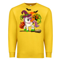 Lemon halloween unicorn Premium Sweatshirt - Zillion Design Studio