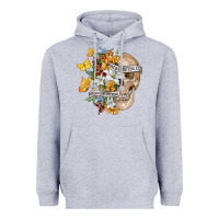 Heather Grey Kinda Emotional Kinda Emotionless Heavyweight Hoodie - RanaPortraitStore