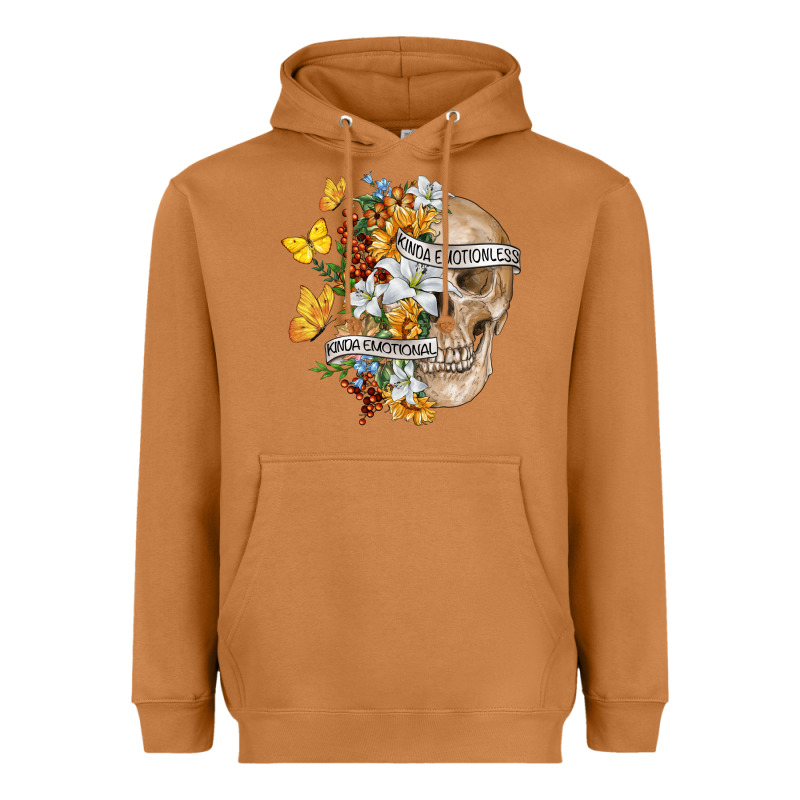 Kinda Emotional Kinda Emotionless Heavyweight Hoodie by RanaPortraitStore | Teevron