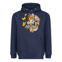 Navy Kinda Emotional Kinda Emotionless Heavyweight Hoodie - RanaPortraitStore