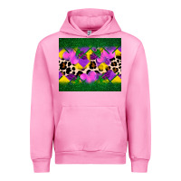 Fuchsia Pink mardi gras Leopard and heart Urban Hoodie - AdoDesignShop