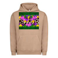 Pigment Burro mardi gras Leopard and heart Urban Hoodie - AdoDesignShop