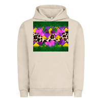 Pigment French Oak mardi gras Leopard and heart Urban Hoodie - AdoDesignShop