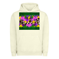 Pigment Pistachio mardi gras Leopard and heart Urban Hoodie - AdoDesignShop