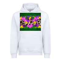 White mardi gras Leopard and heart Urban Hoodie - AdoDesignShop