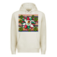 Oatmeal Heather sunflower mexican flag tumbler Premium Hoodie - JahusDesignShop