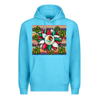 Ocean Blue sunflower mexican flag tumbler Premium Hoodie - JahusDesignShop