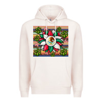 Pale Pink sunflower mexican flag tumbler Premium Hoodie - JahusDesignShop