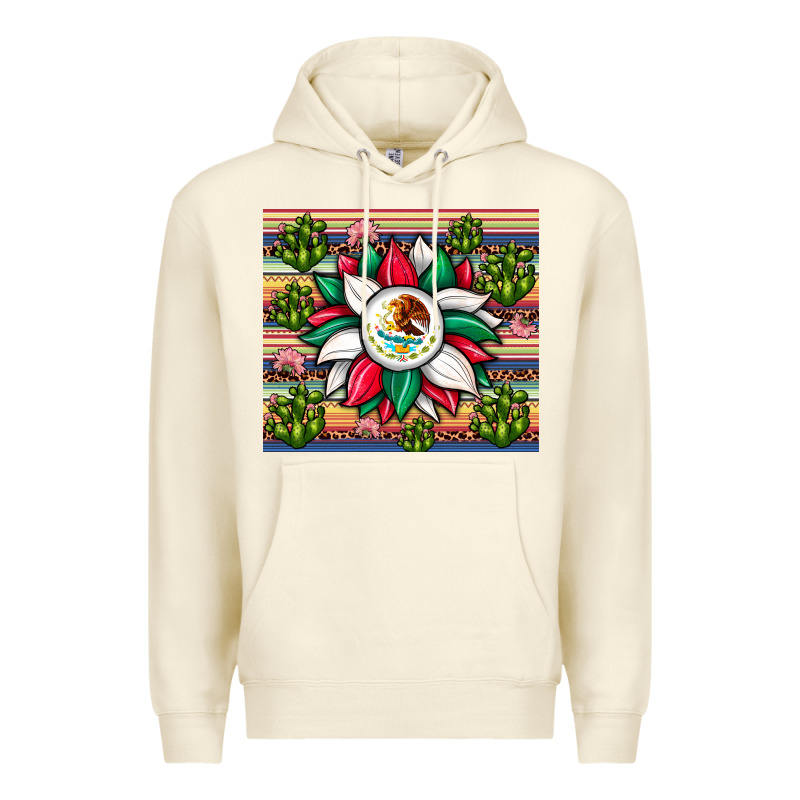Sunflower Mexican Flag Tumbler Premium Hoodie by JahusDesignShop | Teevron