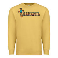 Antique Gold thankful pumpkin cross Premium Sweatshirt - RanaPortraitStore