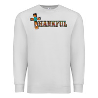 Dove Grey thankful pumpkin cross Premium Sweatshirt - RanaPortraitStore