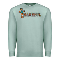 Seafoam thankful pumpkin cross Premium Sweatshirt - RanaPortraitStore