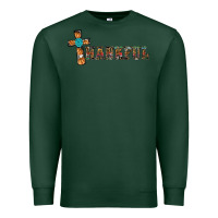 Sports Green thankful pumpkin cross Premium Sweatshirt - RanaPortraitStore