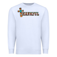 White thankful pumpkin cross Premium Sweatshirt - RanaPortraitStore