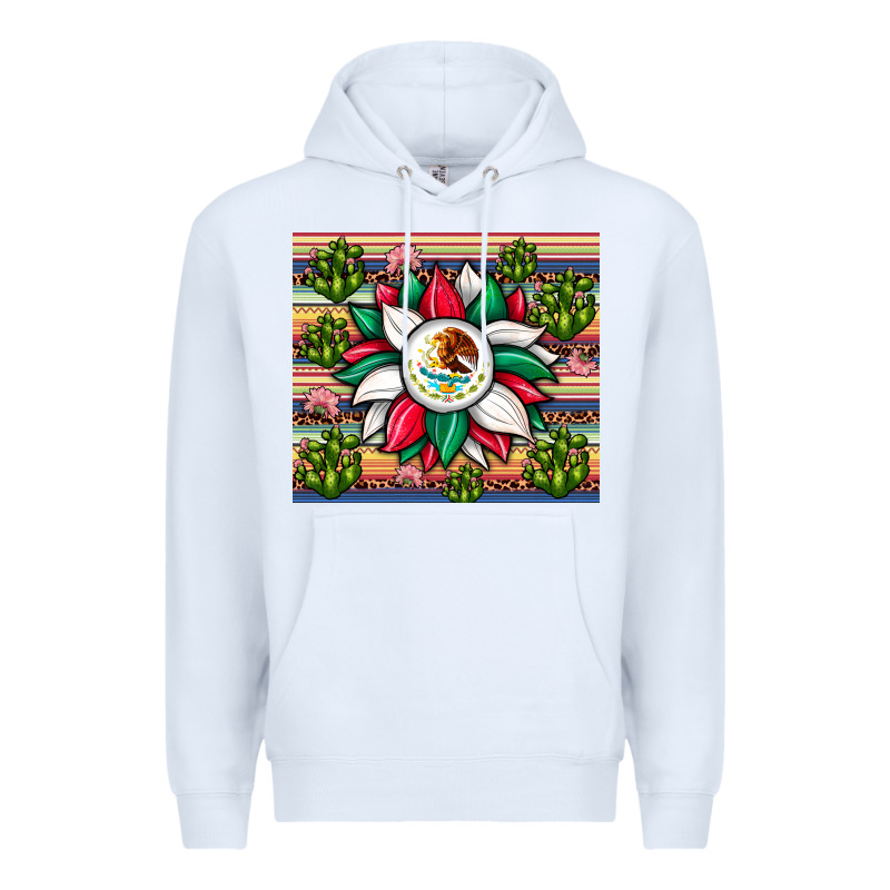Sunflower Mexican Flag Tumbler Premium Hoodie by JahusDesignShop | Teevron