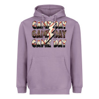 Lavender game day game day baseball lightning bolt Heavyweight Hoodie - Zillion Design Studio