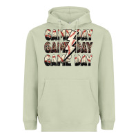 Matcha game day game day baseball lightning bolt Heavyweight Hoodie - Zillion Design Studio