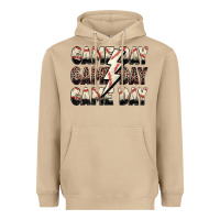 Mushroom game day game day baseball lightning bolt Heavyweight Hoodie - Zillion Design Studio